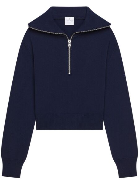  Courrèges Pull Trucker - Bleu 