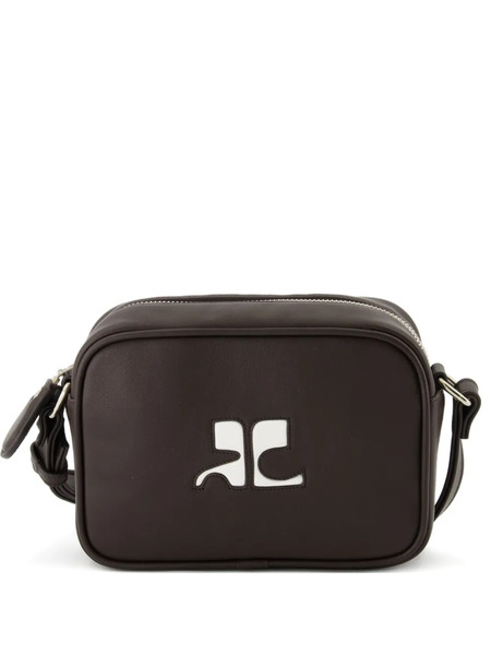  Courrèges Sacoche Reedition En Cuir - Marron 