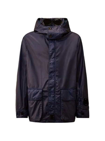  C.p. Company Veste à Détail Verre De Lunette Signature - Bleu 