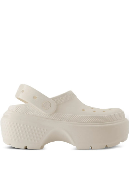  Crocs Mules à Plateforme - Tons Neutres 