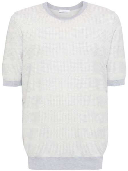  Cruciani Pull à Manches Courtes - Gris 