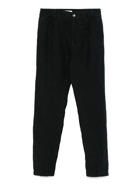  Cruna Pantalon En Lin - Noir 
