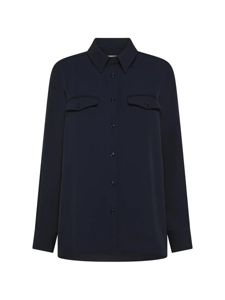  Cruna Veste Boutonnée à Poches - Bleu 