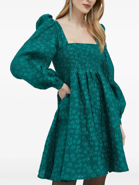  Custommade Robe Courte à Manches Bouffantes - Vert 