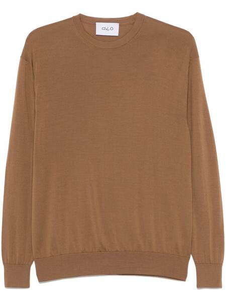  D4.0 Pull En Maille Fine - Marron 