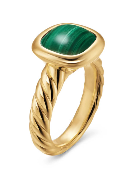  David Yurman Mercer Malachite Ring - Or 
