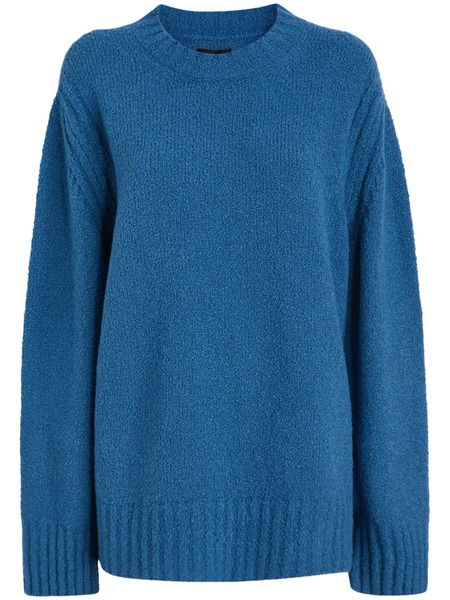 Del Core Pull En Maille Nervurée - Bleu 