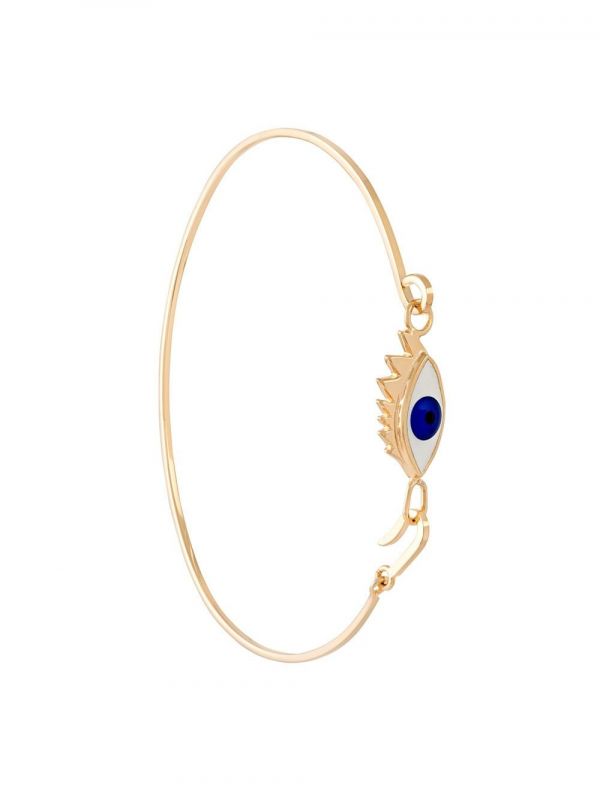  Delfina Delettrez Bracelet grandma Eyes On Me En Or 9ct, Argent Sterling Plaqué Or Et émail - Métallisé 