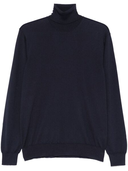  Dell'oglio Pull En Maille Fine - Bleu 