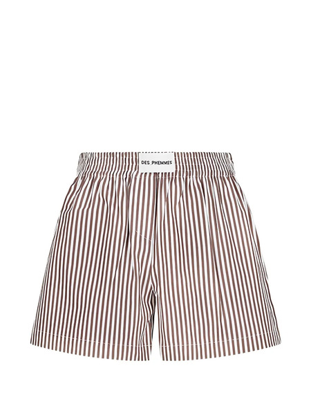  Des Phemmes Boxer à Rayures - Marron 