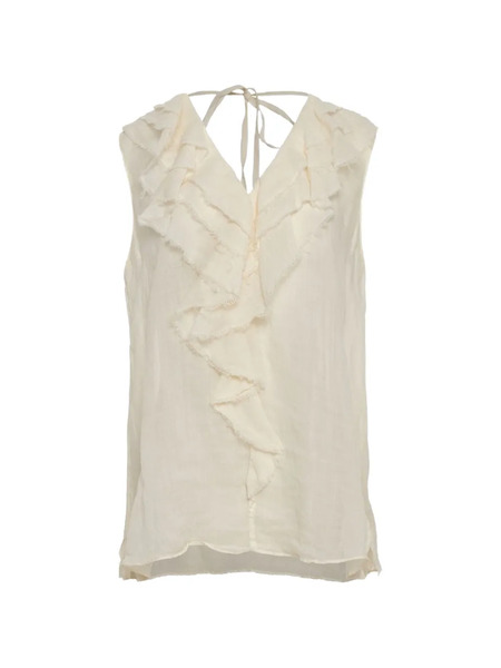  Devotion Blouse Elaria à Volants - Tons Neutres 