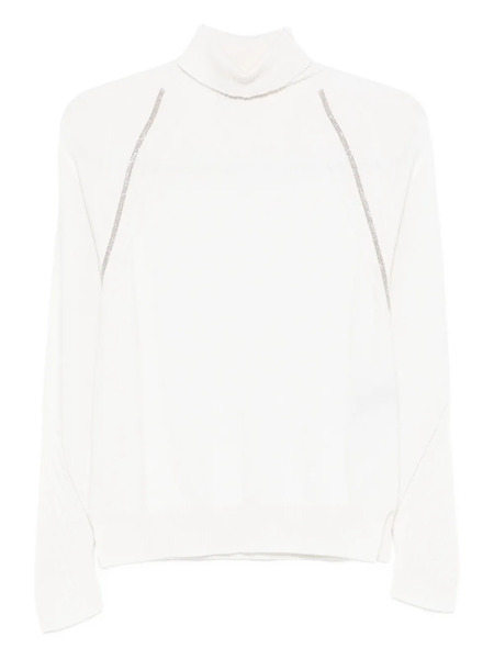  D.exterior Pull à Manches Raglan - Blanc 