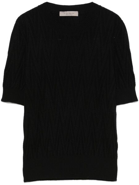  D.exterior Pull En Maille Chevrons - Noir 