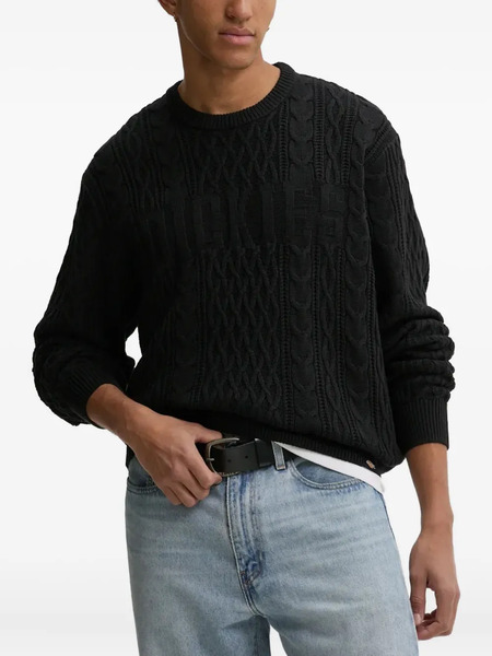  Dickies Pull En Maille Torsadée - Noir 
