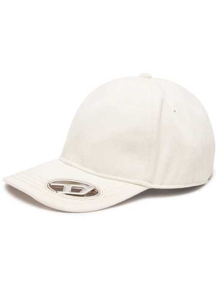  Diesel Casquette C-plak à Plaque Logo - Tons Neutres 
