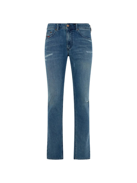  Diesel Distressed Boot-cut Jeans - Bleu 