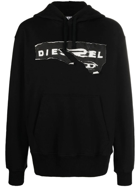  Diesel Hoodie à Logo Imprimé - Noir 