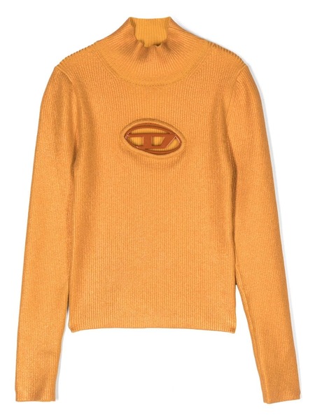  Diesel Kids Pull à Col Montant - Orange 