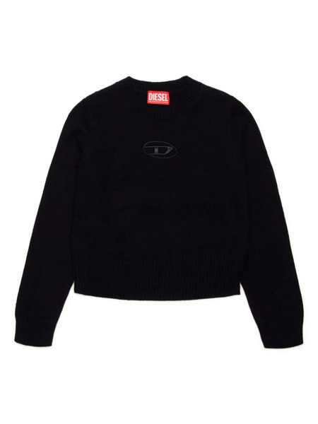  Diesel Kids Pull à Logo Brodé - Noir 