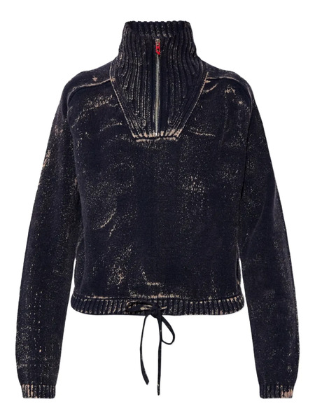  Diesel Pull M-marcellette à Col Zippé - Bleu 