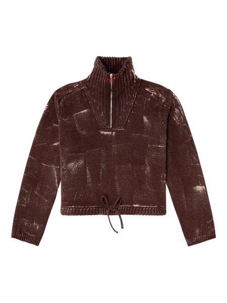 Diesel Pull M-marcellette à Col Zippé - Marron 