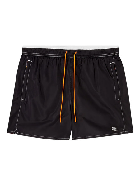  Diesel Short De Bain Soccer-41-d-pop-b à Lien De Resserrage - Noir 