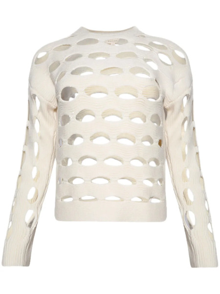  Diotima Pull Galina En Maille Ajourée - Blanc 