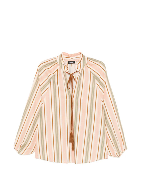  Dixie Blouse à Rayures - Rose 