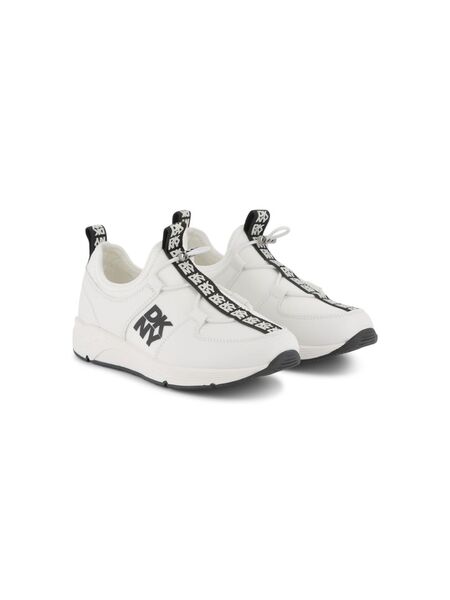  Dkny Kids Baskets à Logo Imprimé - Blanc 