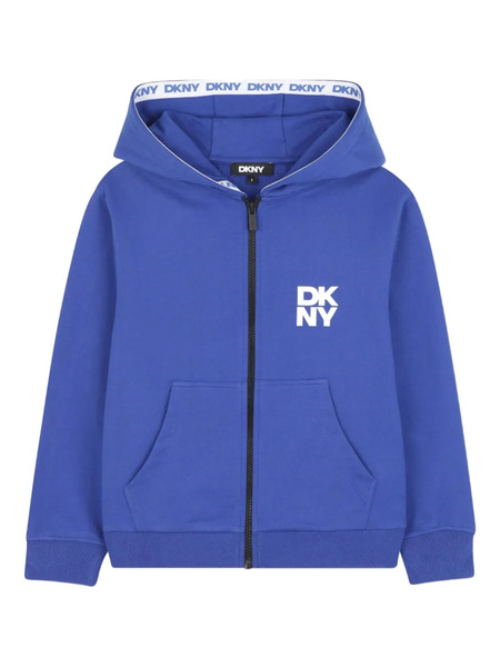  Dkny Kids Hoodie à Fermeture Zippée - Bleu 