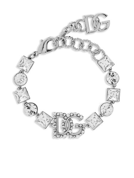  Dolce & Gabbana Bracelet à Plaque Logo - Argent 