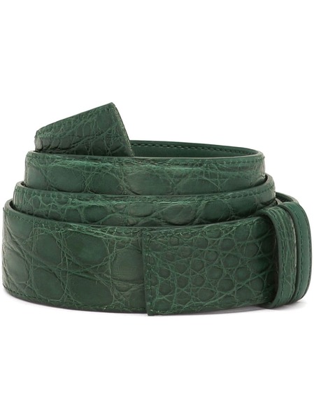 Dolce & Gabbana Ceinture à Effet Peau De Crocodile - Vert 