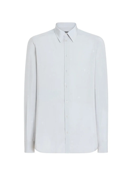  Dolce & Gabbana Chemise Martini En Jacquard - Bleu 