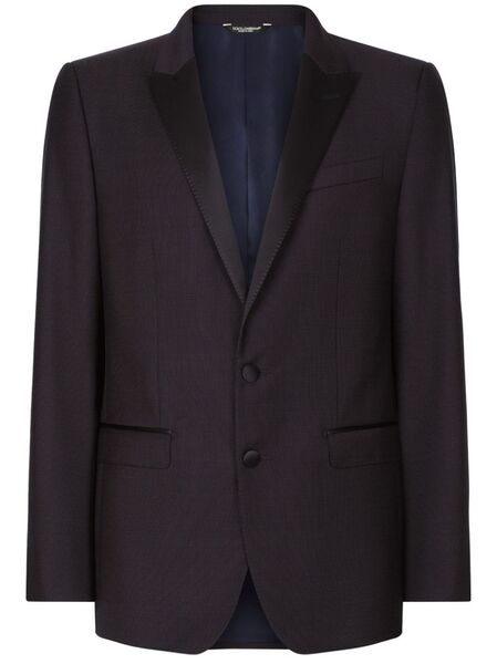  Dolce & Gabbana Costume à Revers Contrastants - Noir 