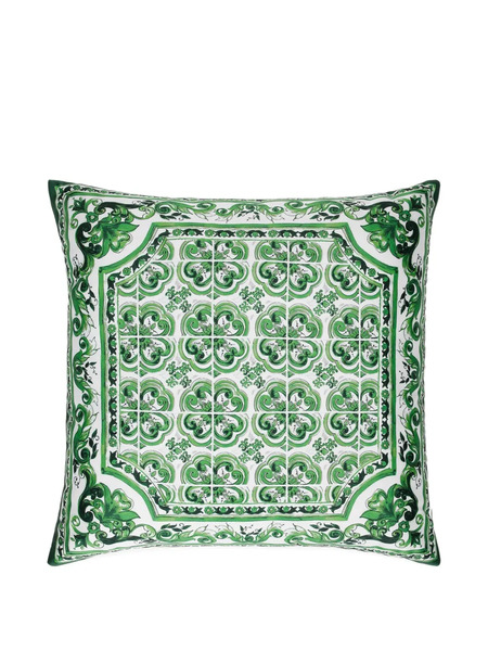  Dolce & Gabbana Coussin à Imprimé Mediterraneo (45 Cm X 45 Cm) - Vert 