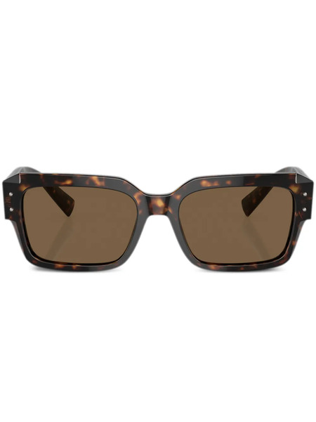  Dolce & Gabbana Eyewear Lunettes De Soleil à Monture Rectangulaire - Vert 