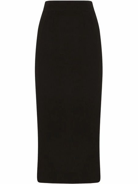  Dolce & Gabbana Jupe Crayon En Laine - Noir 