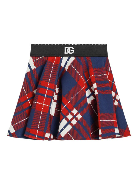  Dolce & Gabbana Kids Jupe à Motif Tartan - Rouge 