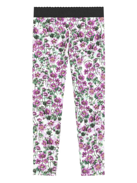  Dolce & Gabbana Kids Legging à Taille élastique - Blanc 