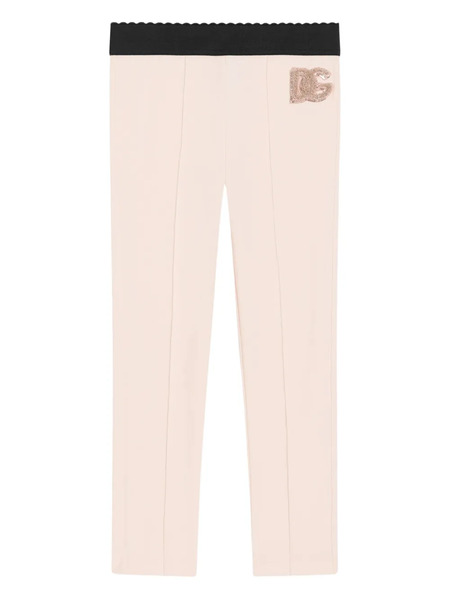  Dolce & Gabbana Kids Legging à Taille élastiquée - Rose 