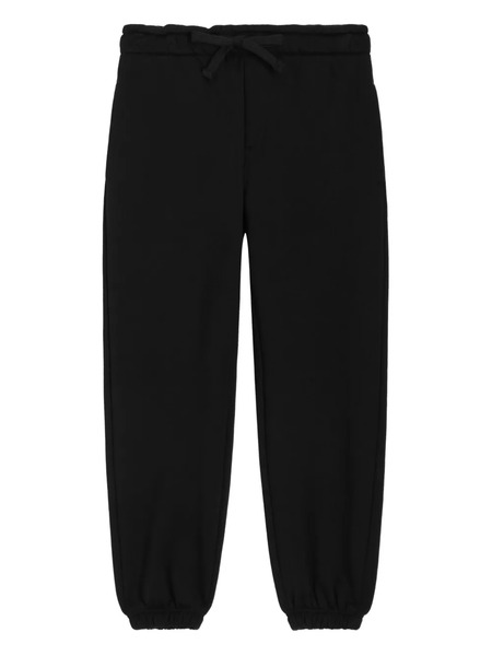  Dolce & Gabbana Kids Pantalon à Taille à Lien De Resserrage - Noir 