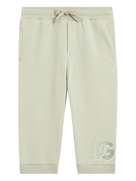  Dolce & Gabbana Kids Pantalon De Jogging à Logo Brodé - Vert 