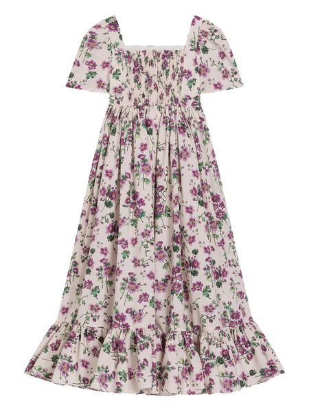  Dolce & Gabbana Kids Robe à Fleurs Imprimées - Blanc 