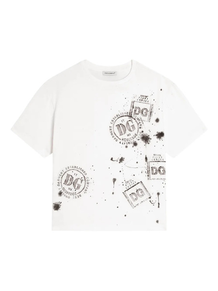  Dolce & Gabbana Kids T-shirt à Imprimé Graphique - Blanc 