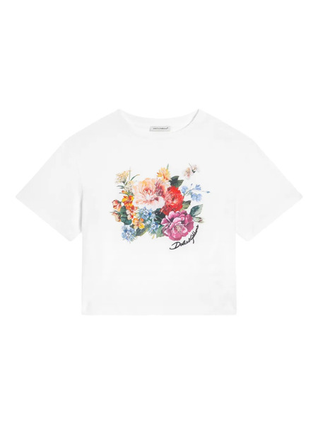  Dolce & Gabbana Kids T-shirt En Coton - Blanc 