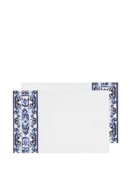  Dolce & Gabbana Lot De Deux Taies D'oreiller En Coton - Blanc 