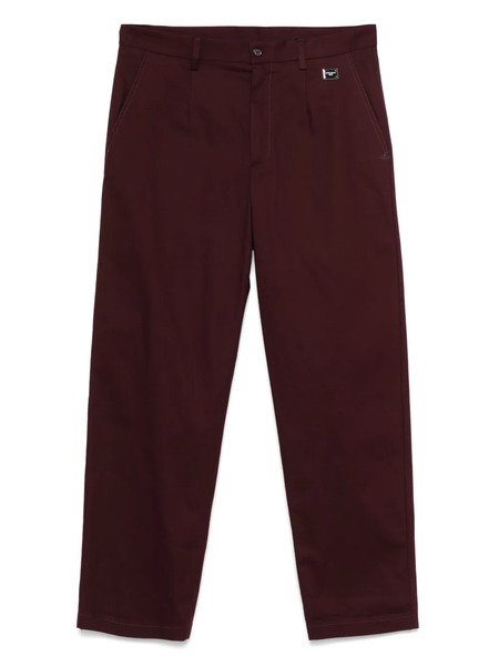  Dolce & Gabbana Pantalon Chino à Plaque Logo - Rouge 