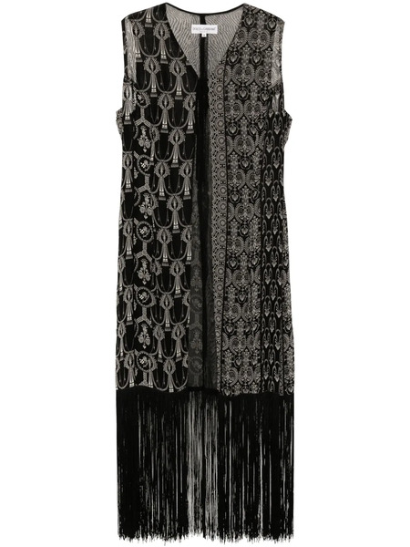  Dolce & Gabbana Pre-owned Veste à Franges (années 1990) - Noir 