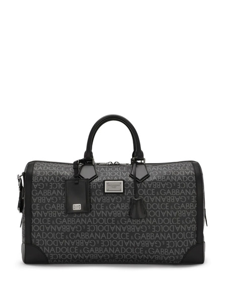  Dolce & Gabbana Sac Fourre-tout à Logo En Jacquard - Noir 