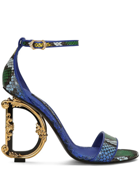  Dolce & Gabbana Sandales Baroque 105 Mm - Bleu 
